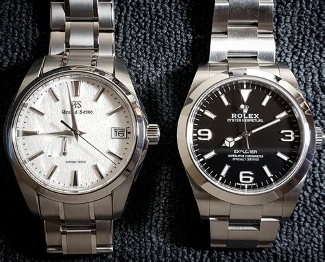 rolex explorer or grand seiko snowflake|grand seiko snowflake strap options.